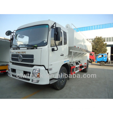 high efficient dongfeng 15m3 bulk feed truck, 4x2 bulk feed discharge truck